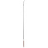Cravache de dressage Whip & Go culot métal - Marron / argent