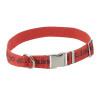 Collier nylon Diego & Louna pour chien - Corail / anthracite