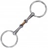 Filet 2 anneaux Double Brisure Privilege Equitation - Inox / olive cuivre