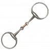 Filet olive Double Brisure Privilege Equitation - Inox / olive cuivre