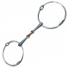 Filet releveur grand anneaux double brisure Privilege Equitation - Inox / cuivre