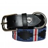 Collier chien Flags & Cup CHUKKA - Noir / bleu / blanc / rouge