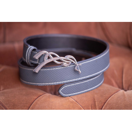 Ceinture Pénélope signature cuir perforé