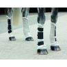 Guêtres anti mouches Fly turnout Shires - Blanc / noir
