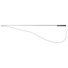 Cravache de dressage Whip & Go poignée plastique - Gris