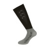 Chaussettes Equithème Compet 2 paires - Noir / gris clair