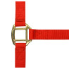 Licol nylon doublé cuir Norton - Rouge