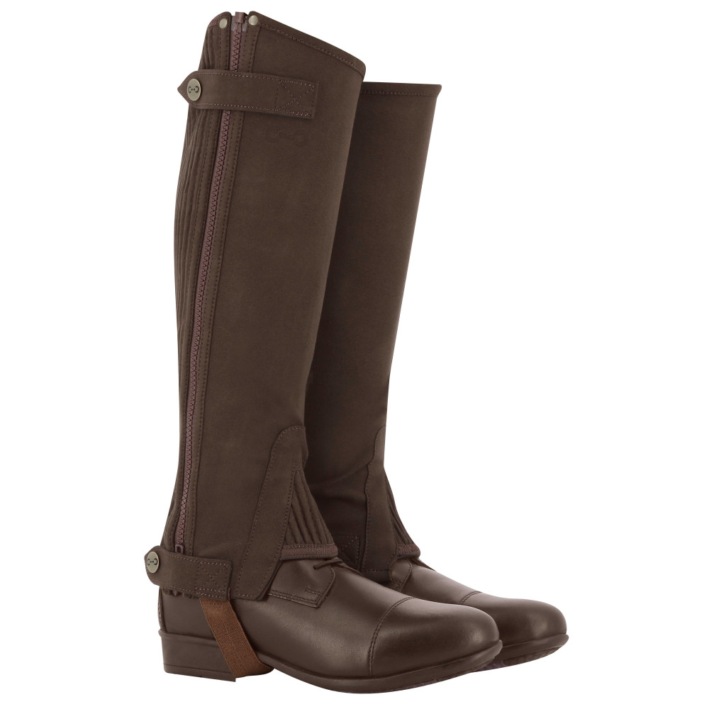 Mini-chaps équitation Microfibre Synthétique Marron, Taille M - Neuves