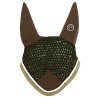 Bonnet chasse-mouches Equithème Polyfun - Choco / taupe