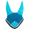 Bonnet chasse-mouches Equithème Polyfun - Turquoise / marine