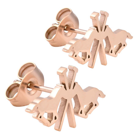 Boucles d'oreilles logo HV Polo Lotta femme