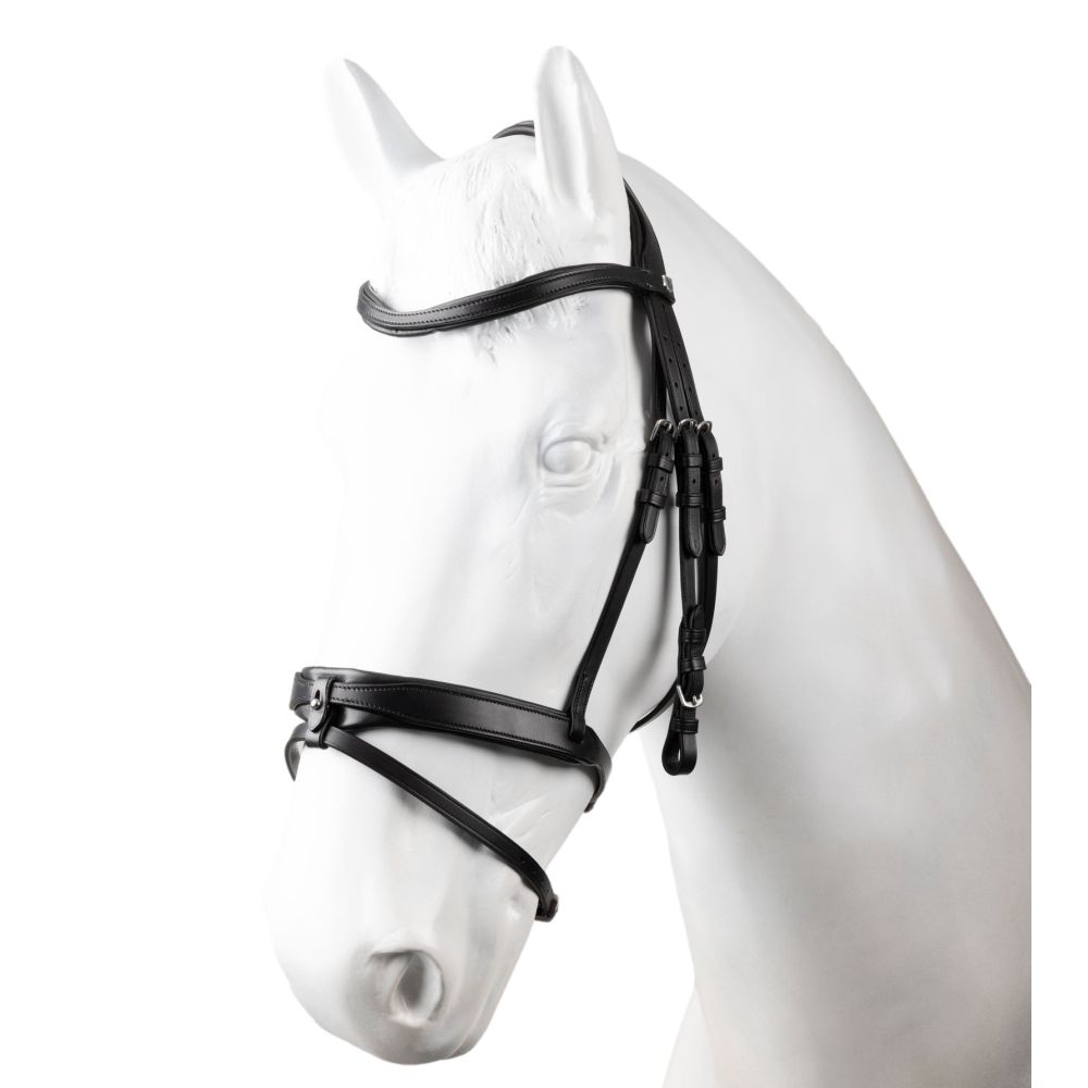 Support anatomique cheval cuir premium rembourrage cristal doré et