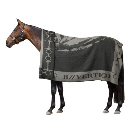 Couverture imprimée avec cheval et mors B Vertigo