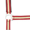 Licol Norton nylon doublé néoprène - Rouge / écru