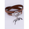 Bracelet Pénélope Signature - Cognac