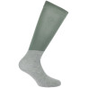 Chaussettes Equithème Compet Je t'aime - Vert sauge / gris