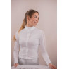 Polo de concours Pénélope Las Honey manches longues - Blanc