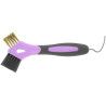 Cure-pieds brosse métal Hippotonic 3 en 1 - Violet