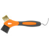Cure-pieds brosse métal Hippotonic 3 en 1 - Orange