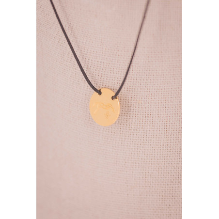 Collier Adelya Pénélope corde noir