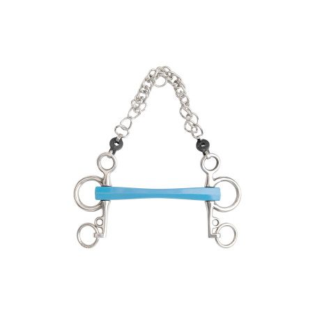 Mors pelham Metalab Flexi droit branches courtes