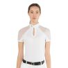 Polo de concours Teresa Ego7 manches courtes femme - Blanc