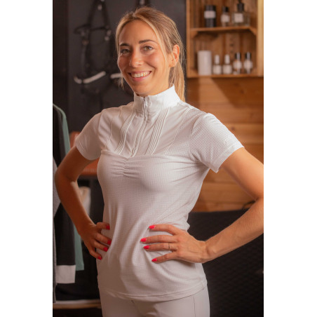 Polo de Concours Pénélope Florence Mesh manches courtes femme
