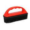 Brosse en caoutchouc pour tapis - Rouge / noir
