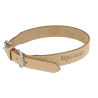Collier cuir Diego & Louna pour chien - Naturel