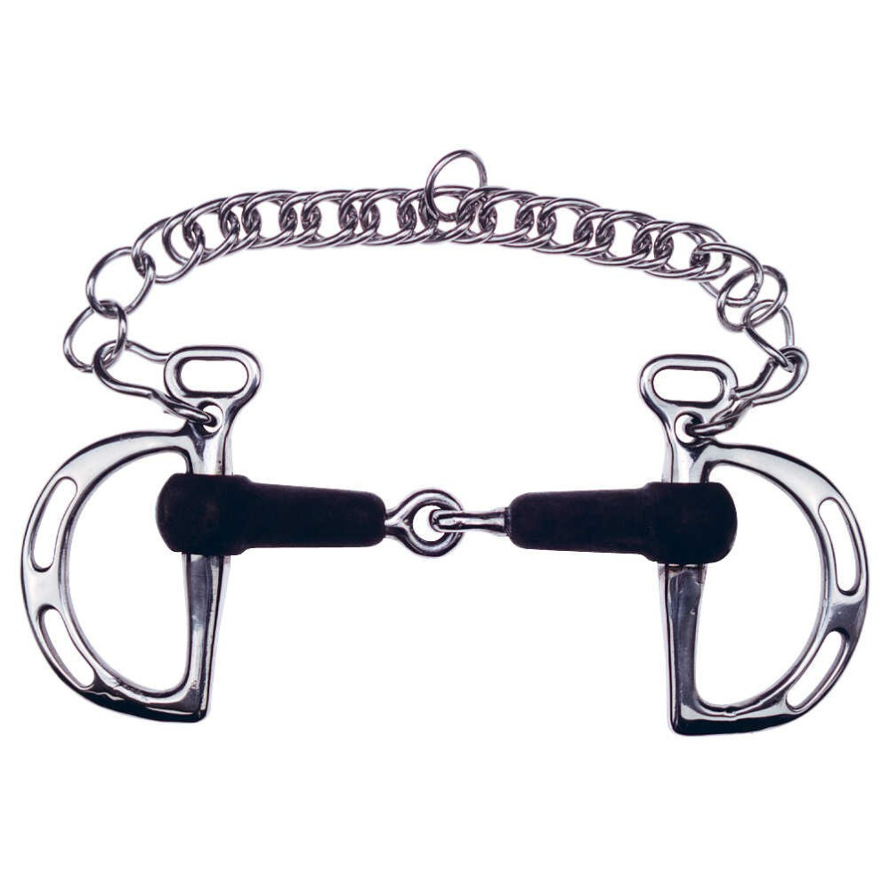 Tattini Mors Espagnol Pour Cheval – Droit Avec Passage De Langue Et Anneaux