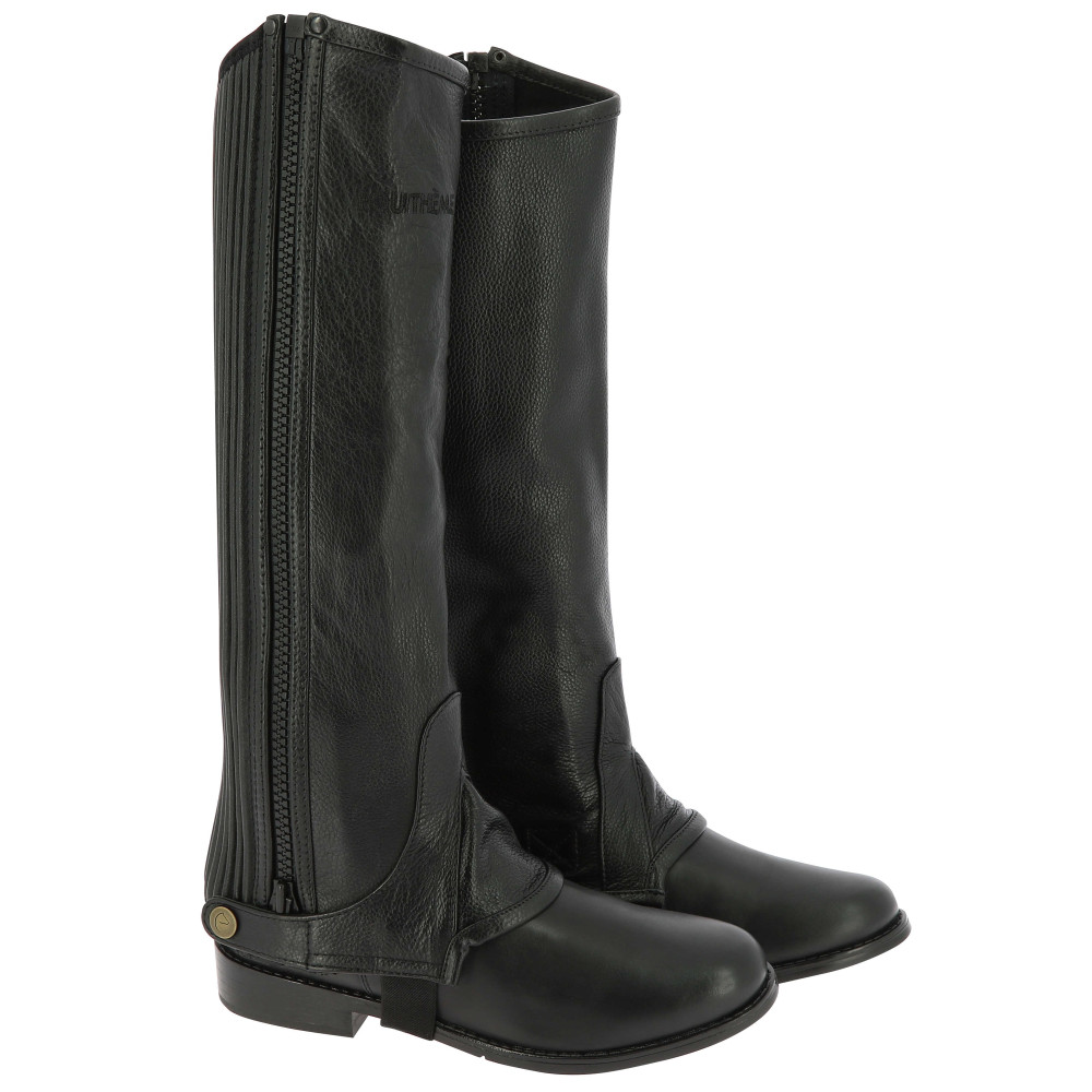 Chaps Western En Cuir Suédé Cramoisi Avec Franges - Taille Adulte - Neuf