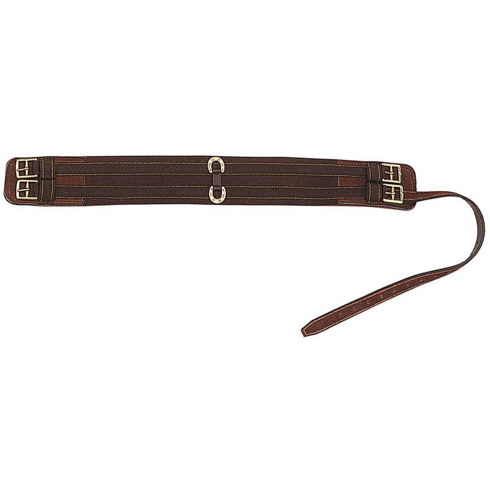 Sangle de préhension en cuir pour selle anglaise avec boucles en laiton
