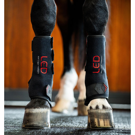 Guêtres de thérapie Horseware par lumière rouge LED