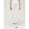 Pantalon Tommy Hilfiger Equestrian Lea grip genoux femme - Blanc optique