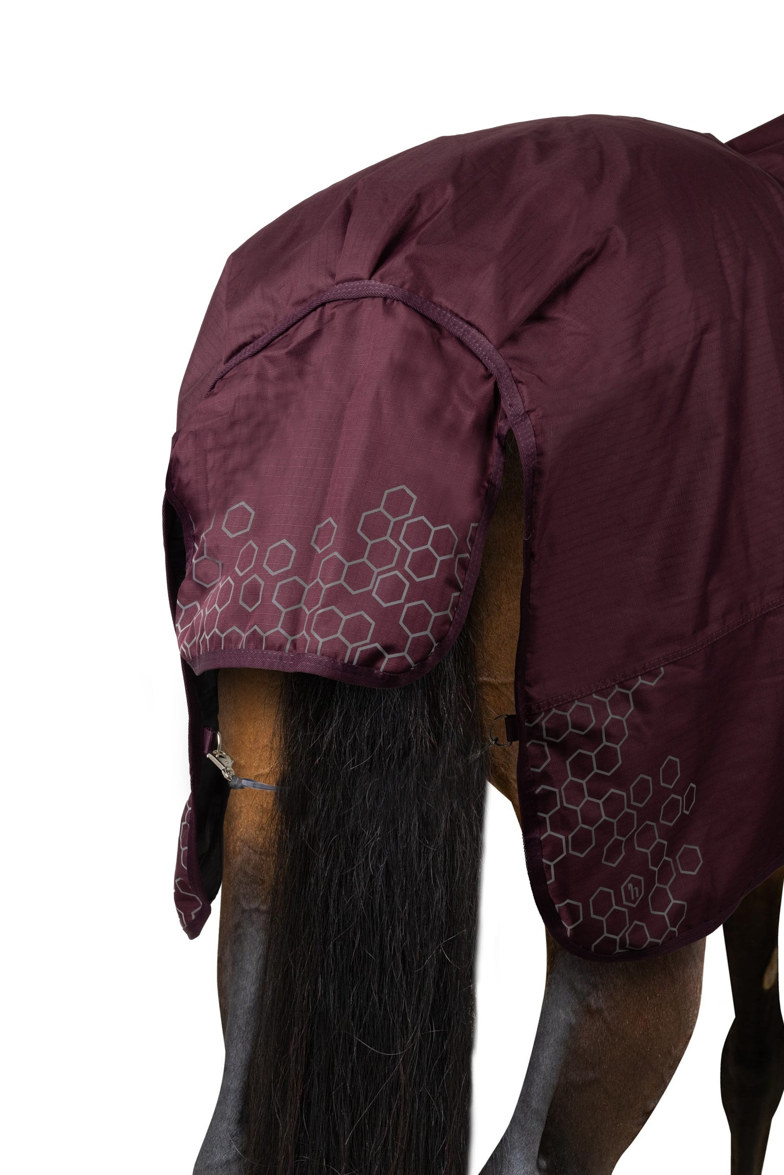 Couverture d'extérieur réfléchissante Horze Newbridge 300 g Figue Violet Couverture d'extérieur réfléchissante Horze Newbridge 300 g Figue Violet