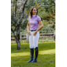 Polo concours Equithème Suzanne femme - Mauve