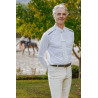 Polo de concours manches longues Equithème Adrien homme - Blanc
