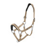 Licol en cuir Equestrian Stockholm anatomic scintillant - Sable