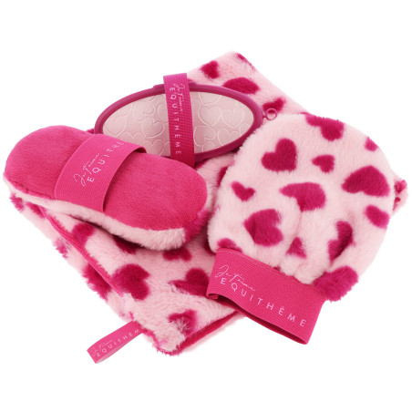 Serviette lustrante Je t'aime Equithème 2 faces