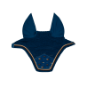 Bonnet anti-mouches Wellington Velvet imprimé cheval Kentucky - Marine