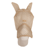 Masque anti-mouche cœur avec oreilles et nez Kentucky - Beige à carreaux
