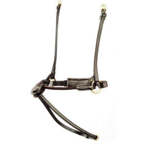 Muserolle Tattini cuir avec corde