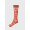 Chaussettes Harcour Beeges - Pamplemousse / marine / rose aurore