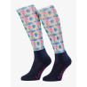 Chaussettes Harlow Mini LeMieux Froostie Poney imprimé - Flamingo