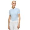 Polo de concours Linsay Tommy Hilfiger Equestrian manches courtes femme - Sweet blue