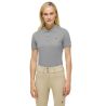 Polo manches courtes Tommy Hilfiger Equestrian femme - Gris mélangé