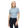 Polo zippé Anaheim Tommy Hilfiger Equestrian femme - Sweet blue