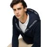 Sweat à capuche zippé Tommy Hilfiger Equestrian Ventura homme - Desert sky