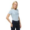 T-shirt manches courtes strass Tommy Hilfiger Equestrian Malibu femme - Sweet blue