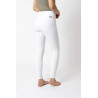 Pantalon d'équitation basanes Grip Horze Grand Prix Pro femme - Blanc / bleu turquoise